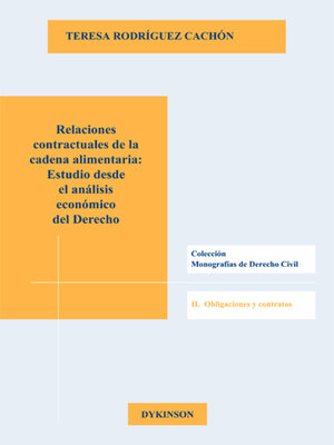 cover image of Relaciones contractuales de la cadena alimentaria